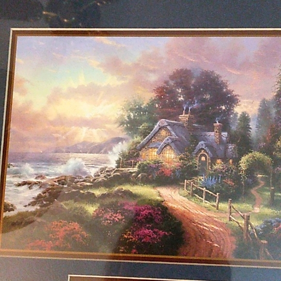 Thomas Kinkade print, "A New Day Dawning" with certificate of authenticity. - Picture 2 of 5